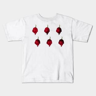 Habanero Chilli Pepper Sticker Spicy Hot Jalapeno Carolina Reaper Kids T-Shirt